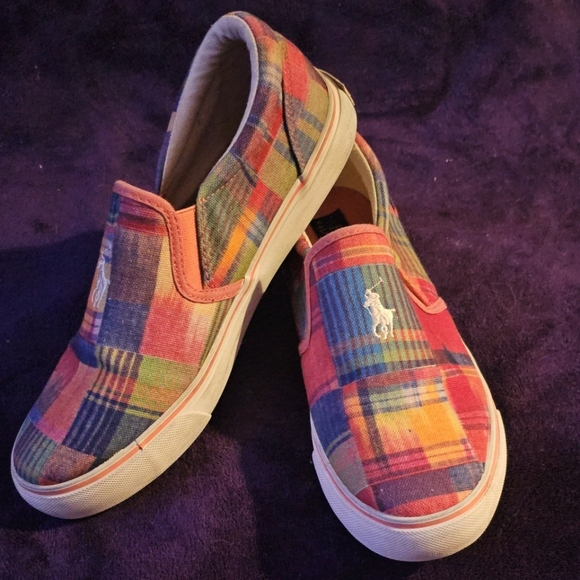 VINTAGE SLIP ON POLO TENNIS SHOES - Picture 3 of 8